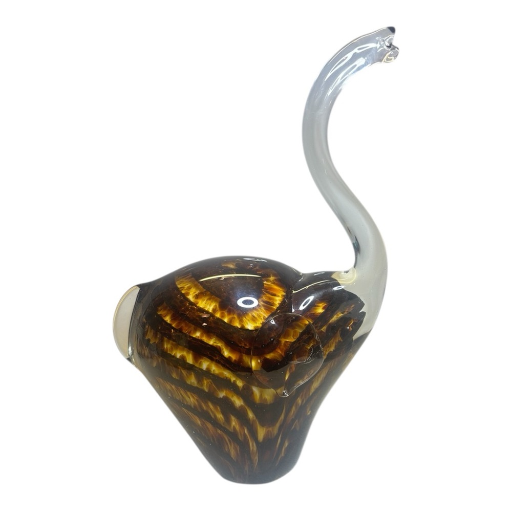 Elegant Glass Elephant Figurine Murano